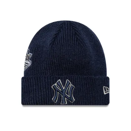 Zdjęcie New Era Czapka World Series Patch New York Yankees Cuff Knit Beanie 60580731 Granatowy