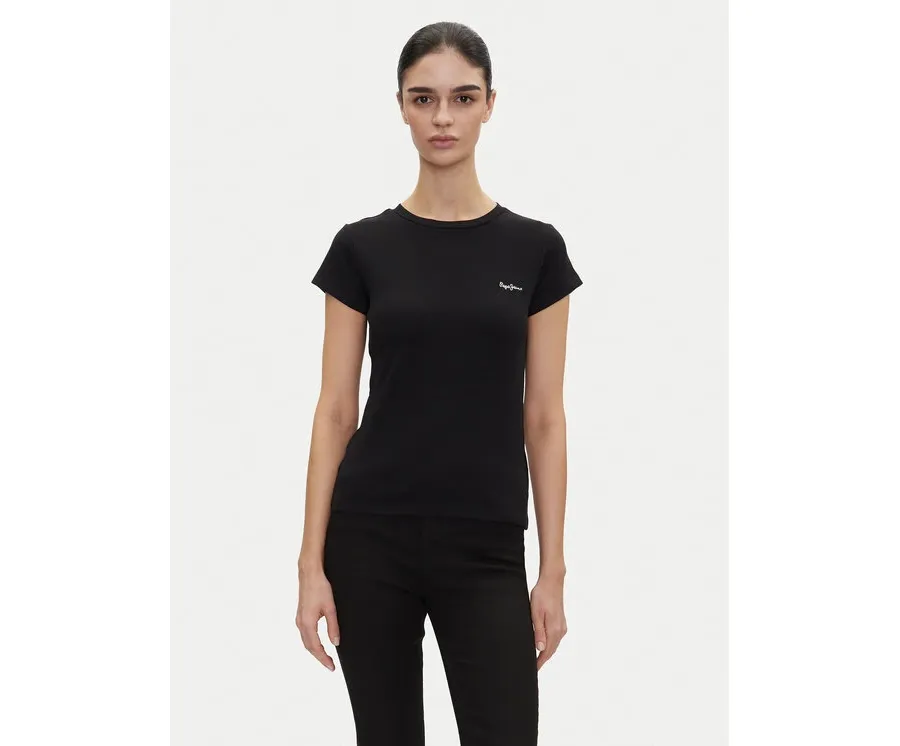 obrazek 1 Pepe Jeans T-Shirt PL506037 Czarny Regular Fit
