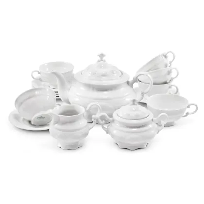 Zdjęcie Luksusowy 15-elementowy klasyczny zestaw do herbaty – Leander