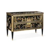 Picture An extremely decorative chest of drawers with 2 drawers