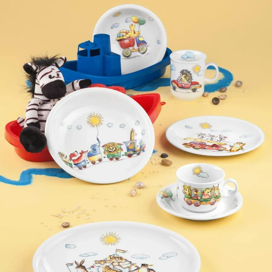 obrazek 5 Talerz głęboki do zupy z porcelany 20 cm zdobiony bajkowym motywem z Niemiec - Seltmann Weiden