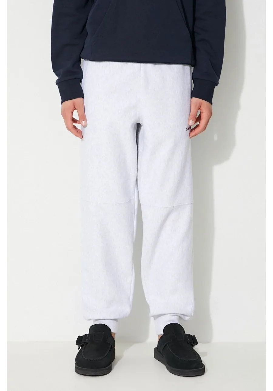 obrazek 1 Carhartt WIP spodnie dresowe American Script Jogging Pant kolor szary melanżowe I027042