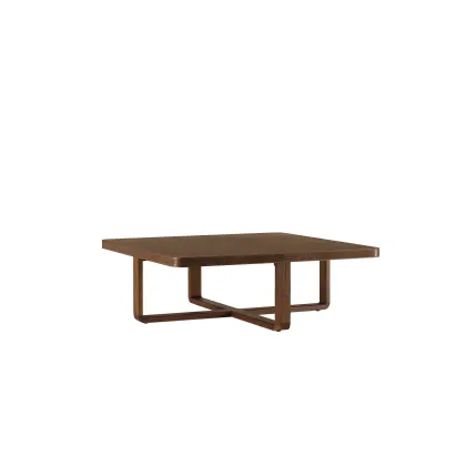 Zdjęcie Lity orzech amerykański - wysokiej jakości stolik kawowy 120x120cm - Ulivi Salotti