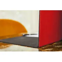 Zdjęcie Składana podkładka 50x35 Rosso Ferrari. 100% włoskie rzemiosło, skóra regenerowana