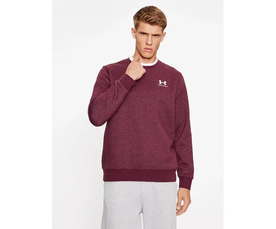 obrazek 1 Under Armour Bluza Ua Essential Fleece Crew 1374250 Bordowy Loose Fit
