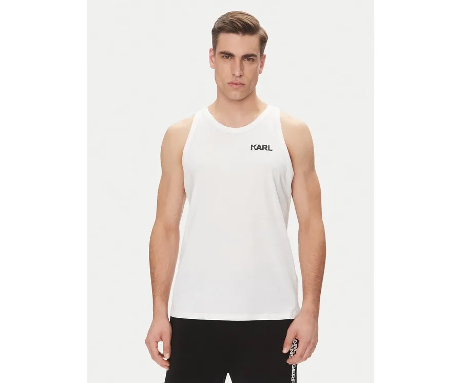 obrazek 1 KARL LAGERFELD Tank top A1M46069 Biały Regular Fit