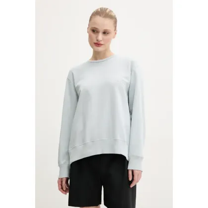 Zdjęcie MM6 Maison Margiela bluza bawełniana damska kolor turkusowy gładka S52GU0240.M25012