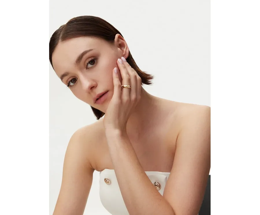 obrazek 1 Guess Pierścionek JUBR051 65JW Złoty