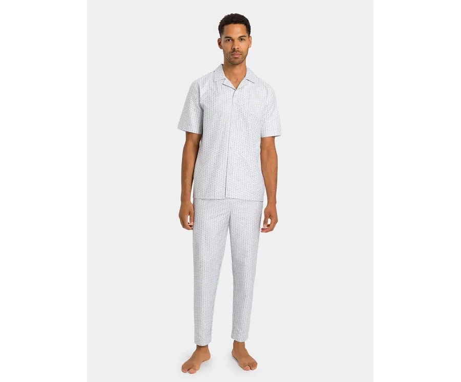 obrazek 1 Hanro Piżama 75766 Biały Regular Fit