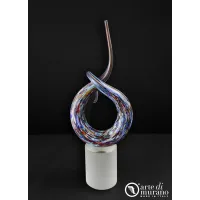 Picture Abstract knot sculpture in Murano glass size L