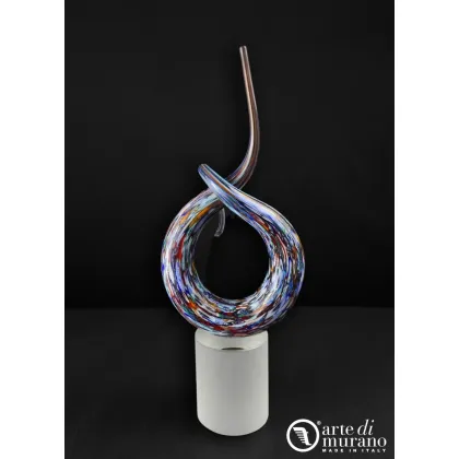 Zdjęcie Abstrakcyjny węzeł rzeźba ze szkła Murano rozmiar L