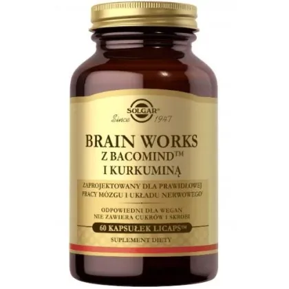 Zdjęcie Solgar Brain Works Suplement diety na poprawę koncentracji kapsułki