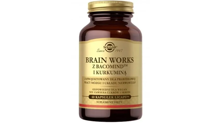 obrazek 1 Solgar Brain Works Suplement diety na poprawę koncentracji kapsułki