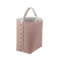 Zdjęcie Koszyk Helena 35x30xH45 cm z rączką w stylowym kolorze złamanego różu