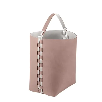 Zdjęcie Koszyk Helena 35x30xH45 cm z rączką w stylowym kolorze złamanego różu