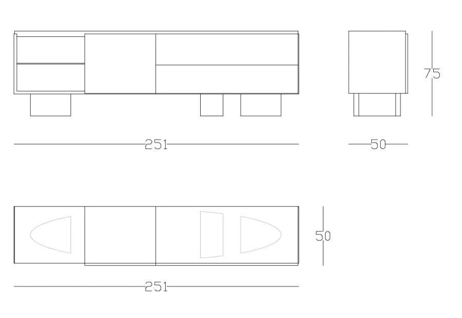 obrazek 2 Stylowa komoda Boston w stylu minimalistycznym