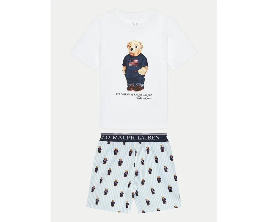 obrazek 1 Polo Ralph Lauren Piżama 8P0142 Biały Regular Fit