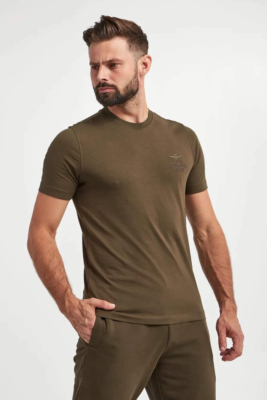 obrazek 1 T-shirt męski z logo AERONAUTICA MILITARE Aeronautica Militare