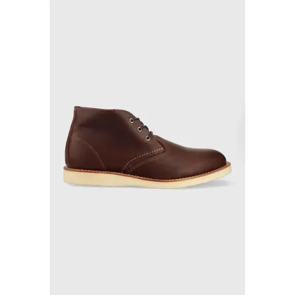 Zdjęcie Red Wing buty skórzane Chukka męskie kolor brązowy 3141