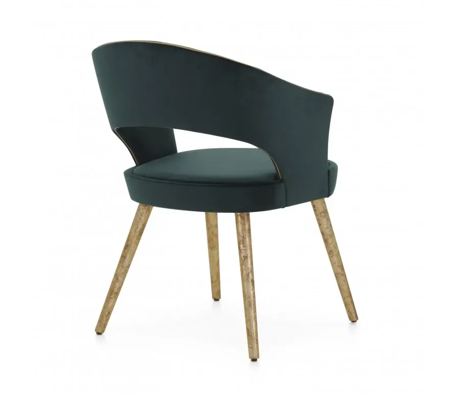 obrazek 2 Elegancki nowoczesny fotel w kolorze butelkowym - Sevensedie