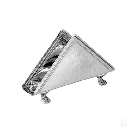 Picture A unique triangular silver napkin holder - Zaramella Argenti