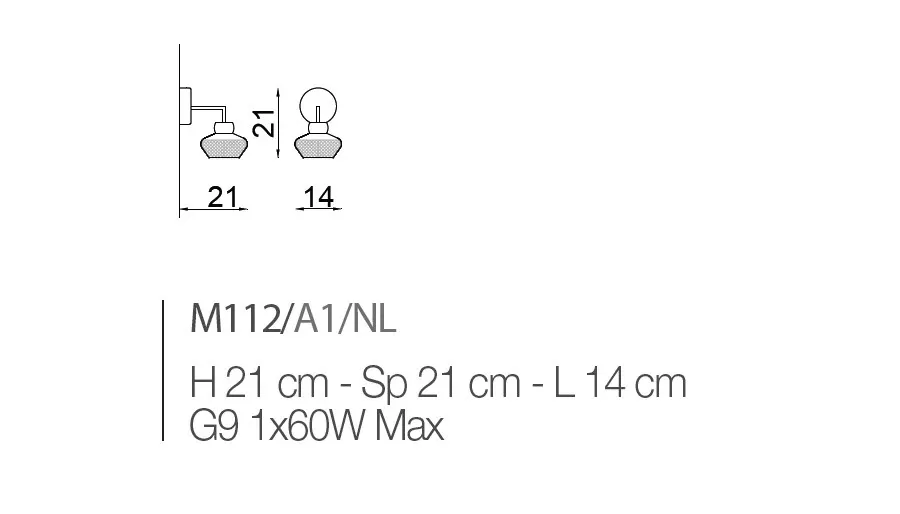 obrazek 1 Kinkiet kryształowy o wyjątkowym designie - Il Paralume Marina