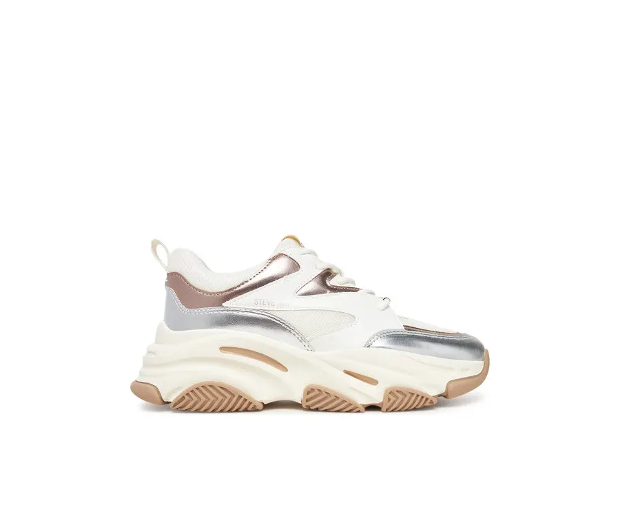 obrazek 1 Steve Madden Sneakersy Progressive SM19000096 Srebrny