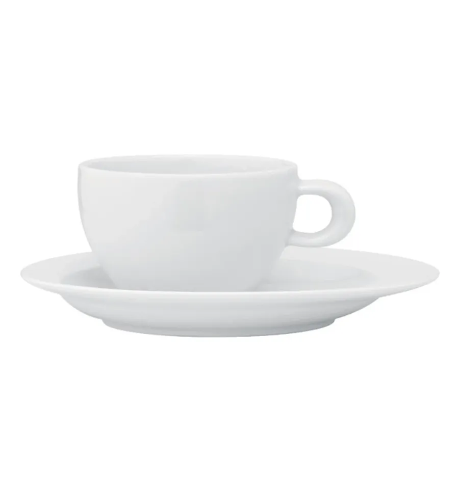 obrazek 1 Porcelanowa filiżanka do herbaty ze spodkiem Organic White z kolekcji inspirowanej formami natury - Vista Alegre