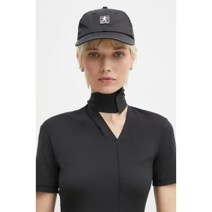 Zdjęcie Sporty & Rich czapka z daszkiem Running Woman Nylon kolor czarny z aplikacją AC040514141BA01