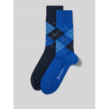 Zdjęcie Skarpety z aplikacją z logo w zestawie 2 szt. model ‘Everyday Argyle’