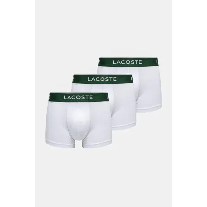 Zdjęcie Lacoste bokserki 3-pack męskie kolor biały 5H1300