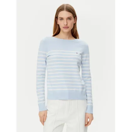 Zdjęcie Tommy Hilfiger Sweter WW0WW40099 Błękitny Regular Fit