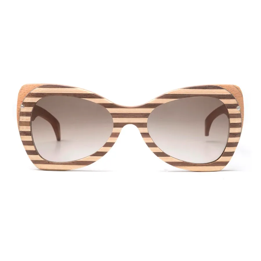 obrazek 2 Damskie, eleganckie okulary wykonane z drewna orzecha i klonu - Legno Light