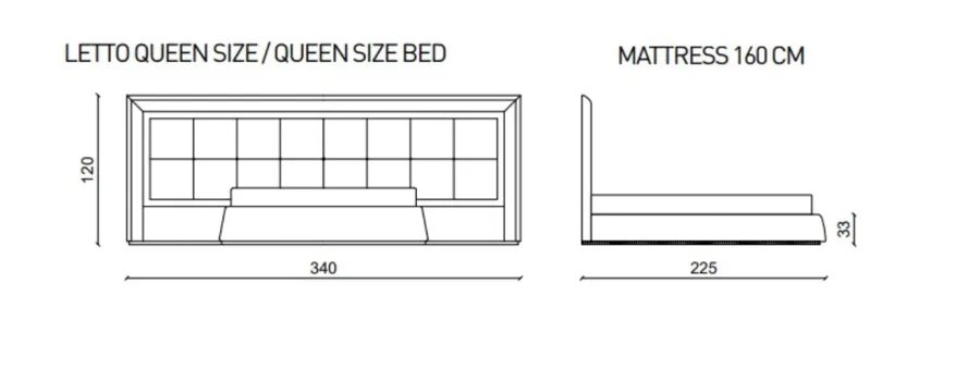 obrazek 2 Ekskluzywne łóżko Lowell z najwyższej jakości materiałów, queen size - Ulivi Salotti