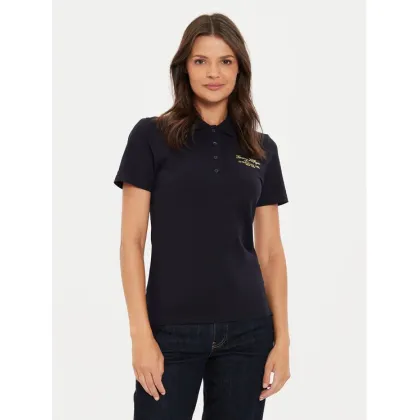 Zdjęcie Tommy Hilfiger Polo Script WW0WW43624 Granatowy Slim Fit