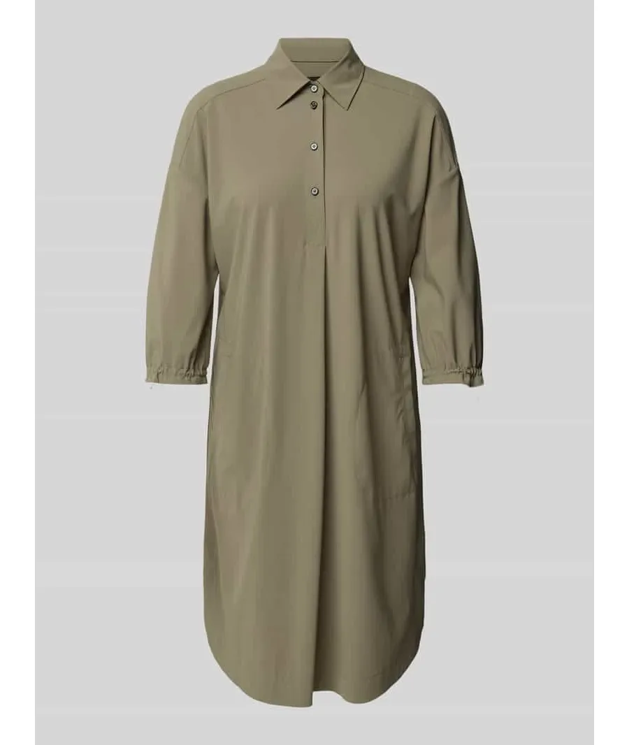 obrazek 1 Sukienka koszulowa o długości do kolan z rękawem o dł. 1/2