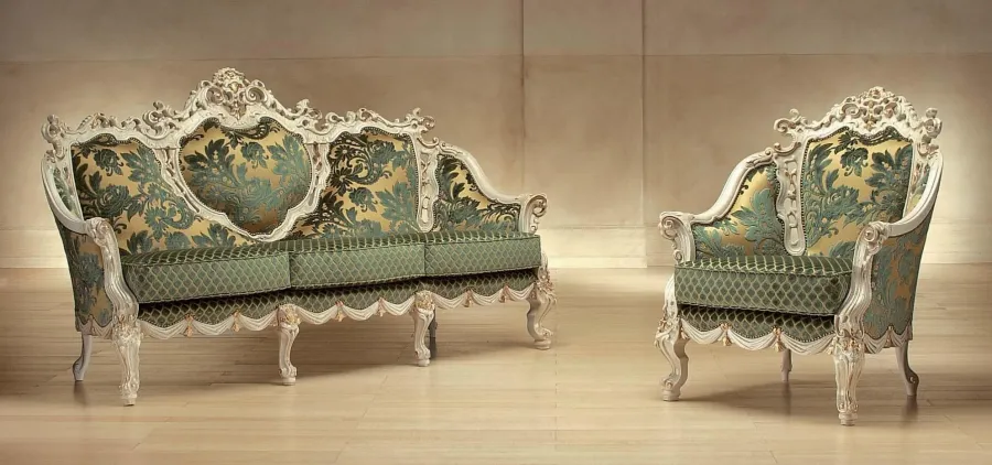 obrazek 1 Stylowa sofa i fotel w stylu barokowym do wyjątkowego wnętrza – Morello Gianpaolo