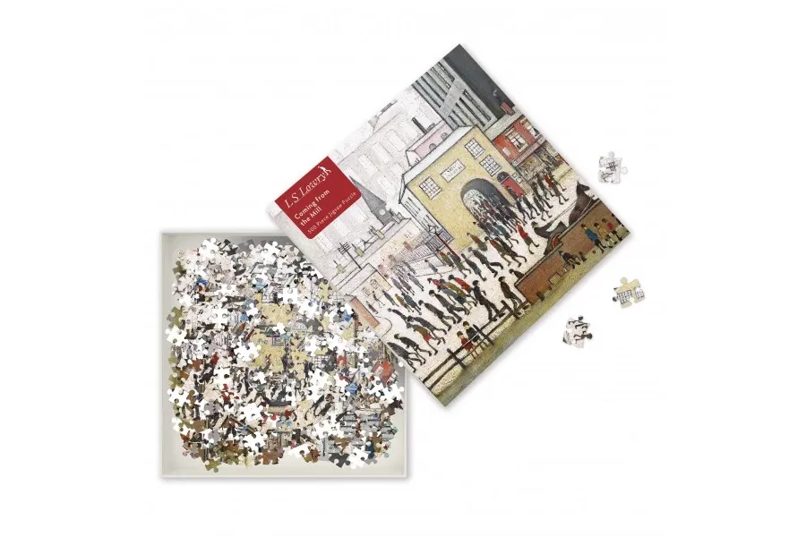 obrazek 2 Puzzle dla dorosłych L.S. Lowry: Idąc z młyna - Flame Tree Publishing