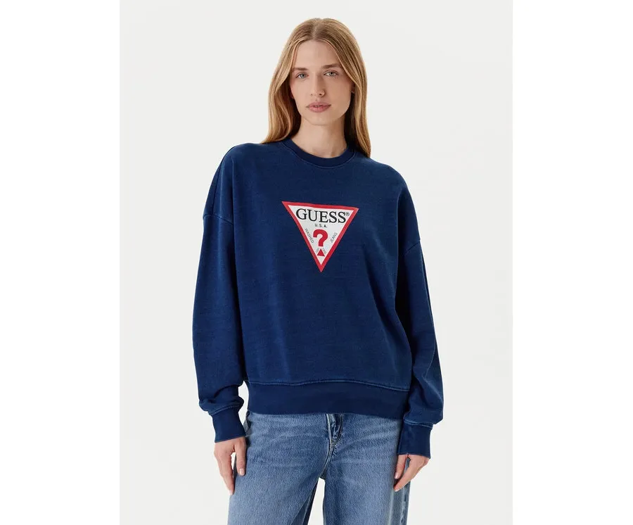 obrazek 1 Guess Jeans Bluza W5YQ12 KCXQ1 Granatowy Oversize