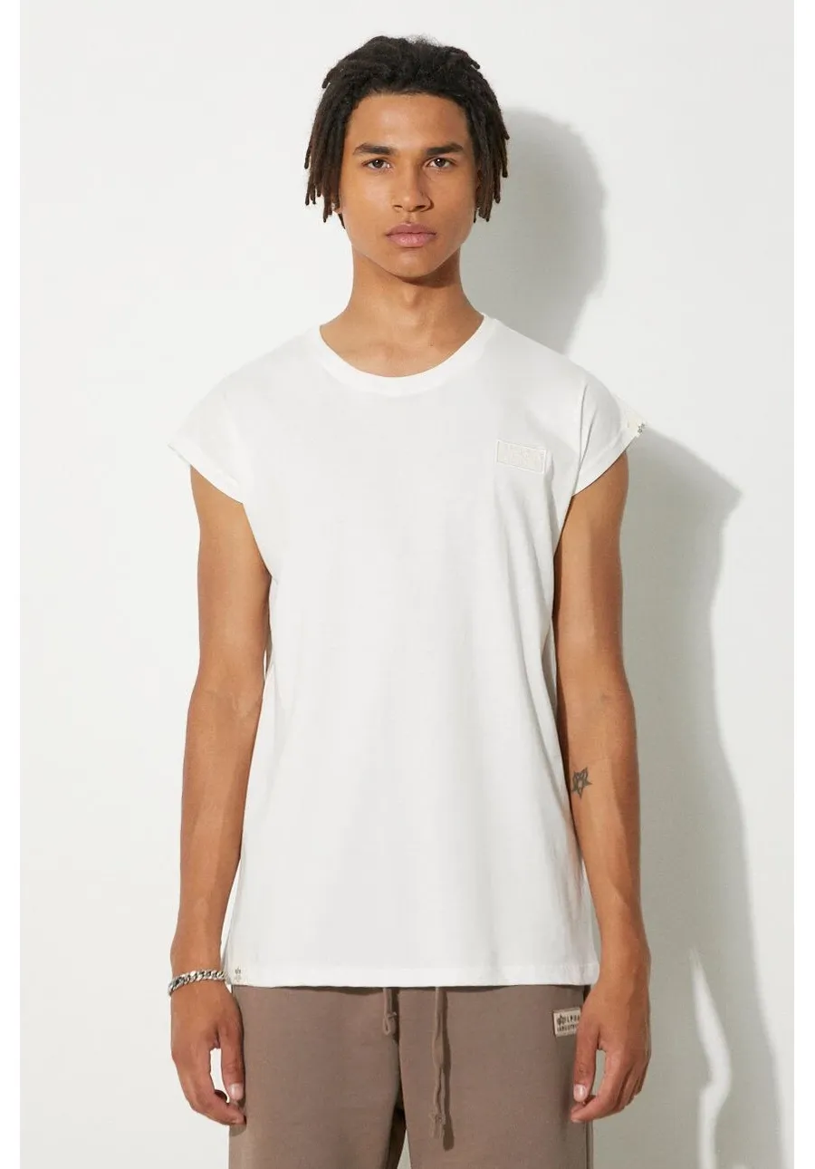 obrazek 1 Alpha Industries t-shirt bawełniany kolor biały gładki 118530.626-BIALY