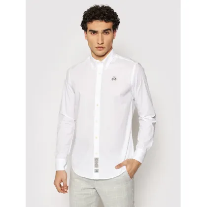 Zdjęcie La Martina Koszula CCMC02 PP003 Biały Slim Fit