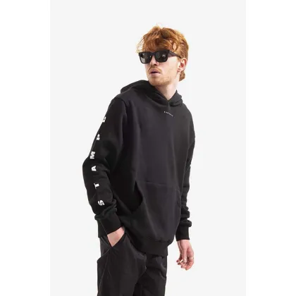 Zdjęcie STAMPD bluza bawełniana męska kolor czarny z kapturem z nadrukiem SLA.M2860HD-BLK