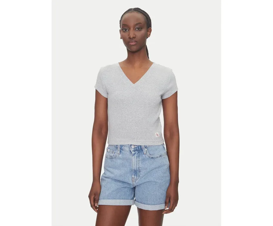 obrazek 1 Calvin Klein Jeans T-Shirt LV047C910G Szary Regular Fit