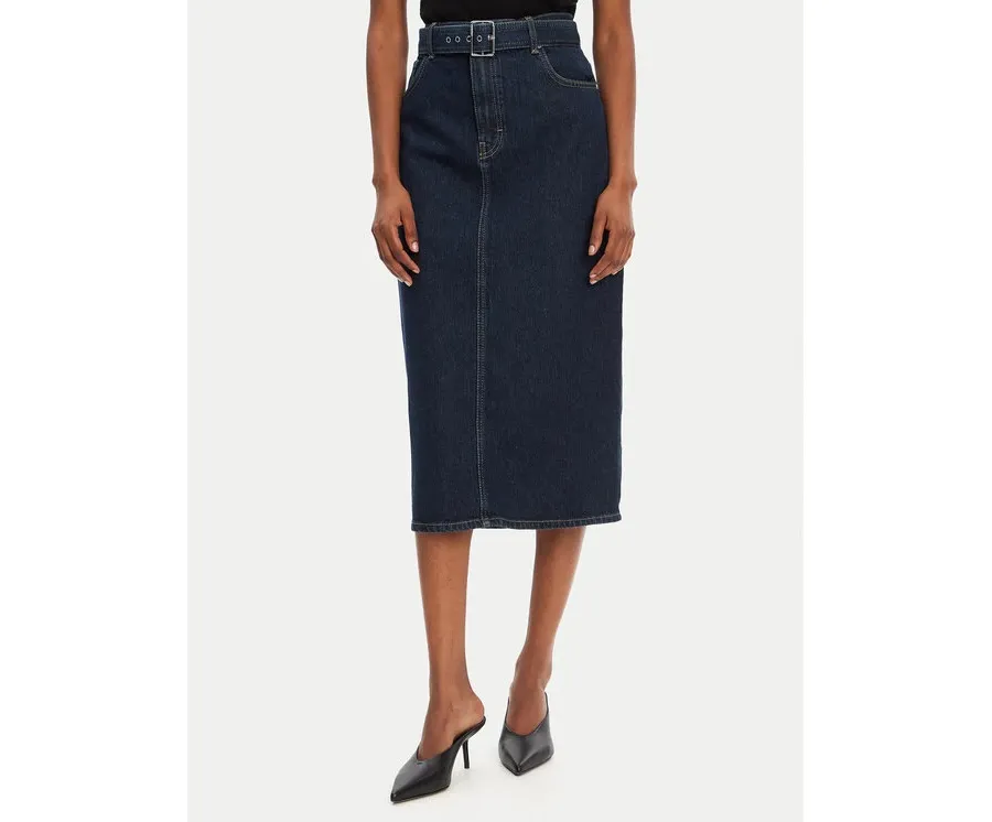 obrazek 1 HUGO Spódnica jeansowa Gatje_2 50541495 Granatowy Regular Fit