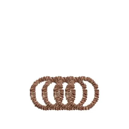 Zdjęcie Slip Pure Silk Back To Basics Skinny Scrunchies Light Brown Gumka do włosów 4 szt.