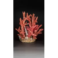 Zdjęcie Ceramiczny świecznik w kształcie czerwonego koralowca