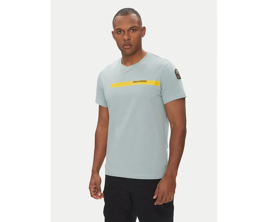 obrazek 1 Parajumpers T-Shirt Tape 25SMPMTSIT01 Niebieski Regular Fit