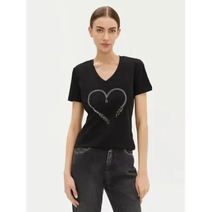 Zdjęcie Fracomina T-Shirt FP25ST3007J401N5 Czarny Regular Fit