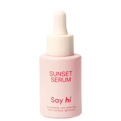 Zdjęcie Say Hi Sunset 15% kwasów - Serum Złuszczająco-stymulujące serum na noc 15% kwasów 30ml 30 ml