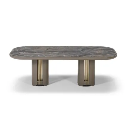 Picture Exclusive Bacall table with a ceramic top for the dining room or living room